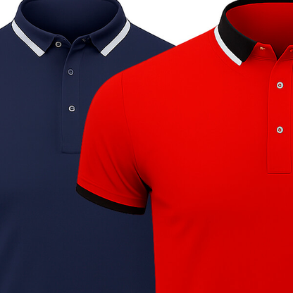 [KAUFE 1, ERHALTE 2] 2er-Pack Essentielle Poloshirts