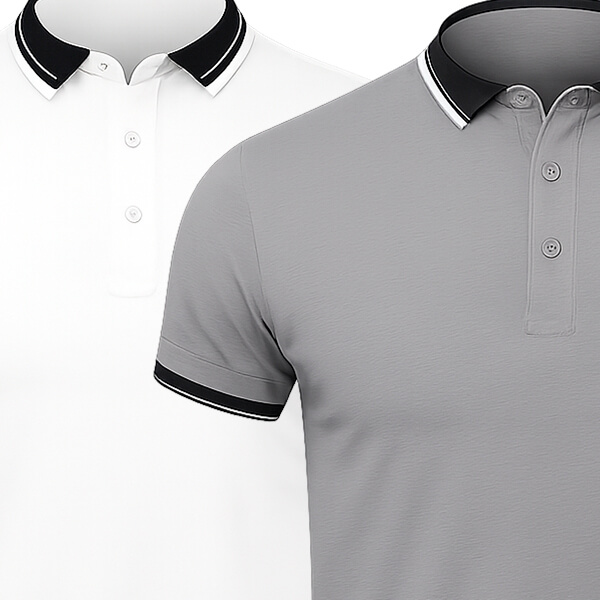 [KAUFE 1, ERHALTE 2] 2er-Pack Essentielle Poloshirts